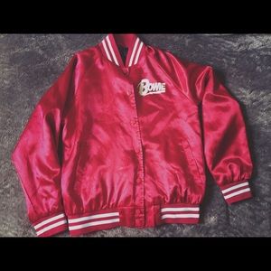 David Bowie red bright jacket